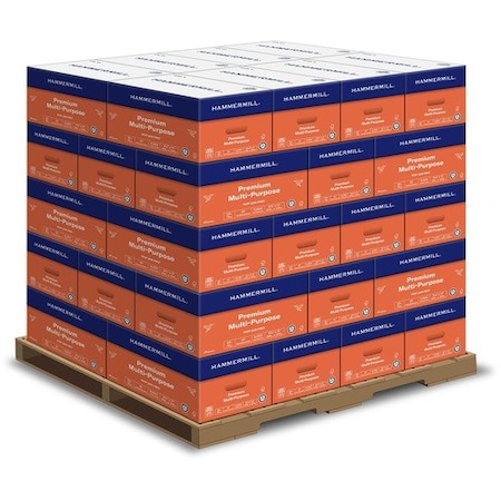 Hammermill Multipurpose Paper, GE 97, 20lb., 8-1/2inx11in, WE, 40PK HAM106310PL